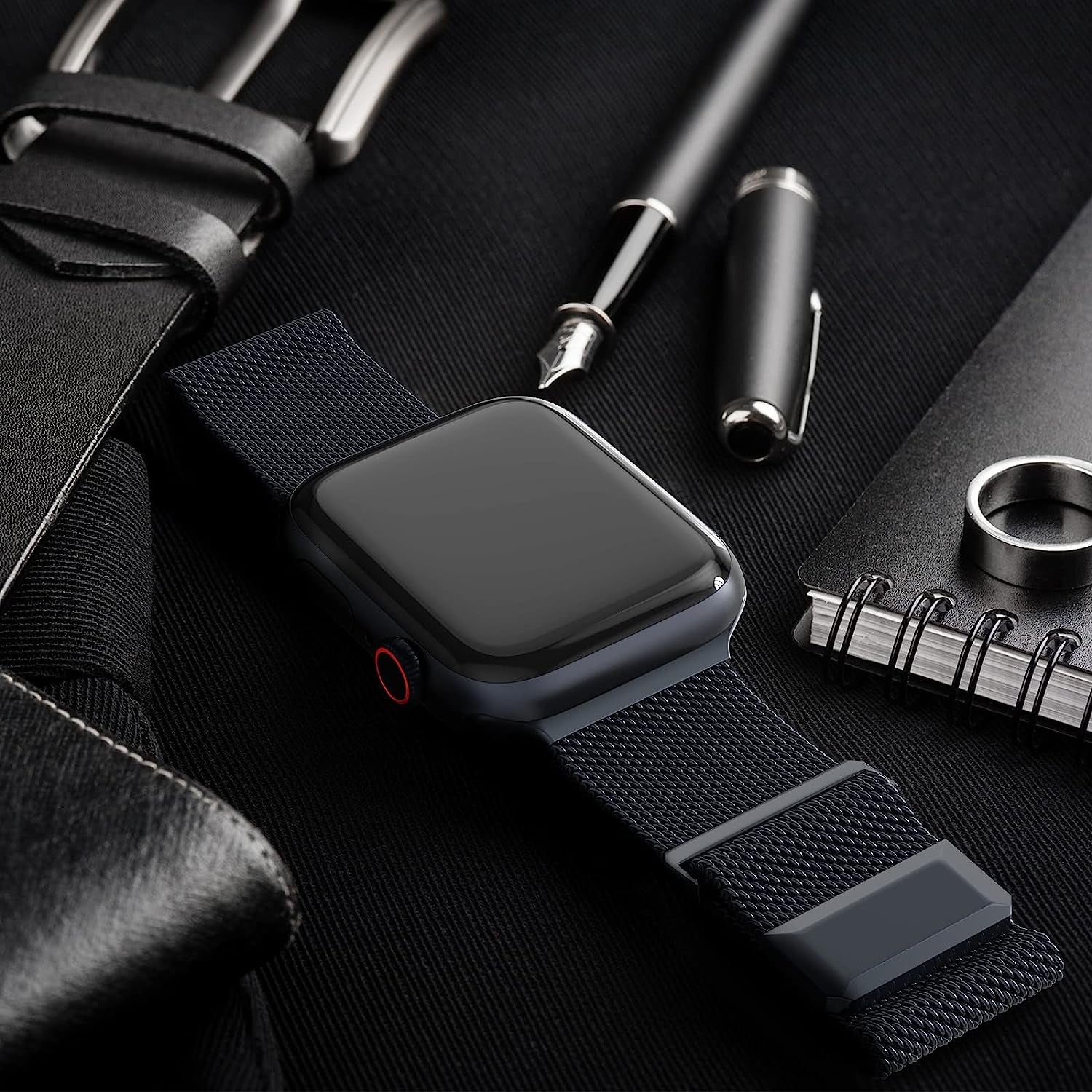 EPULY Compatible with Apple Watch Band 42Mm 44Mm 45Mm 49Mm 38Mm 40Mm 41Mm,Stainless Steel Mesh Loop Magnetic Clasp Bands for Iwatch Ultra Series 8 SE 7 6 5 4 3 2 1 Women Men--49Mm/49Mm/45Mm/44Mm/42Mmm Space Grey.  EPULY   