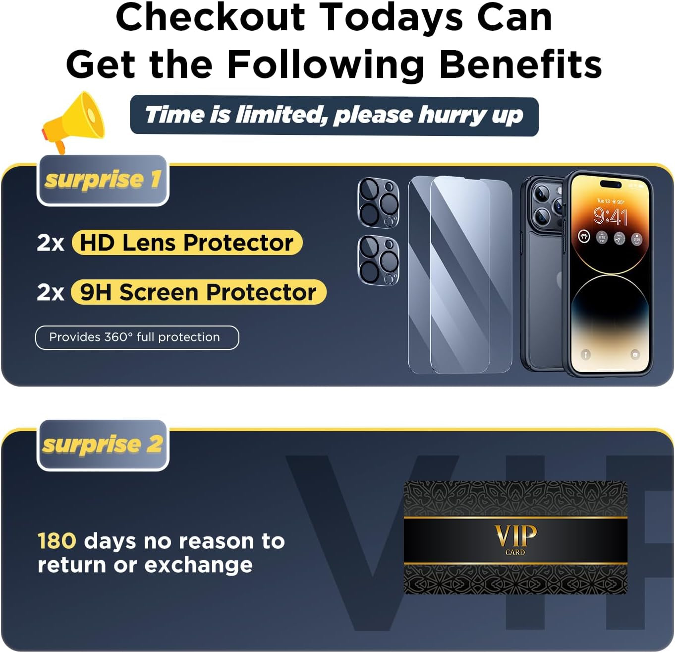 Humixx [5 in 1 Shockproof for Iphone 14 Pro Max Case, [2X Screen Protector + 2X Lens Protector] [Military Drop Protection] Silicon Slim Thin Translucent Matte Iphone 14 Pro Max Phone Case 6.7'' Black  Humixx   