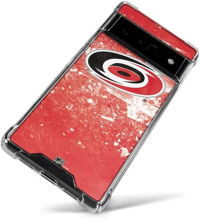 Skinit Clear Phone Case for Google Pixel 6 Pro - Officially Licensed NHL Carolina Hurricanes Frozen Design  Skinit   