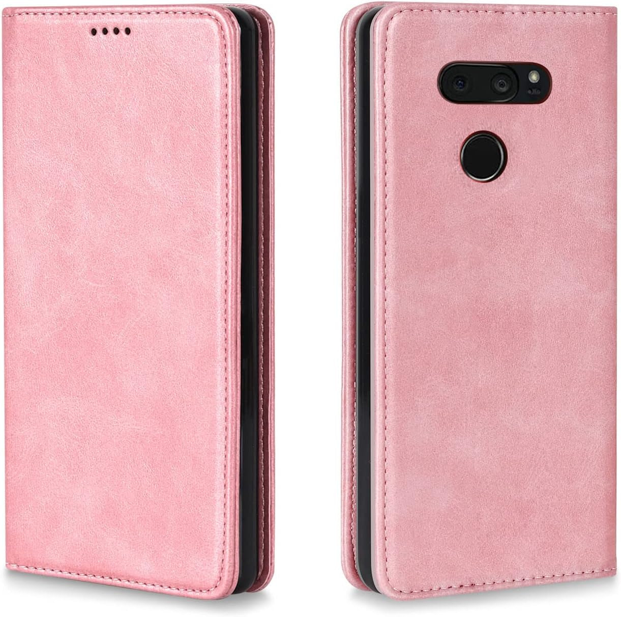 BGTXCZ LG V40 Thinq Case, LG V40 Thinq Wallet Case, [Flip Fold Leather] PU Leather Case with Kickstand Function and ID Credit Card Slot, Magnetic Closure Phone Cover for LG V40 Thinq (Black)  Xiaoki Lg V30/V30 Plus/V35 Thinq Rosegold Lg V30/V30 Plus/V35 Thinq 