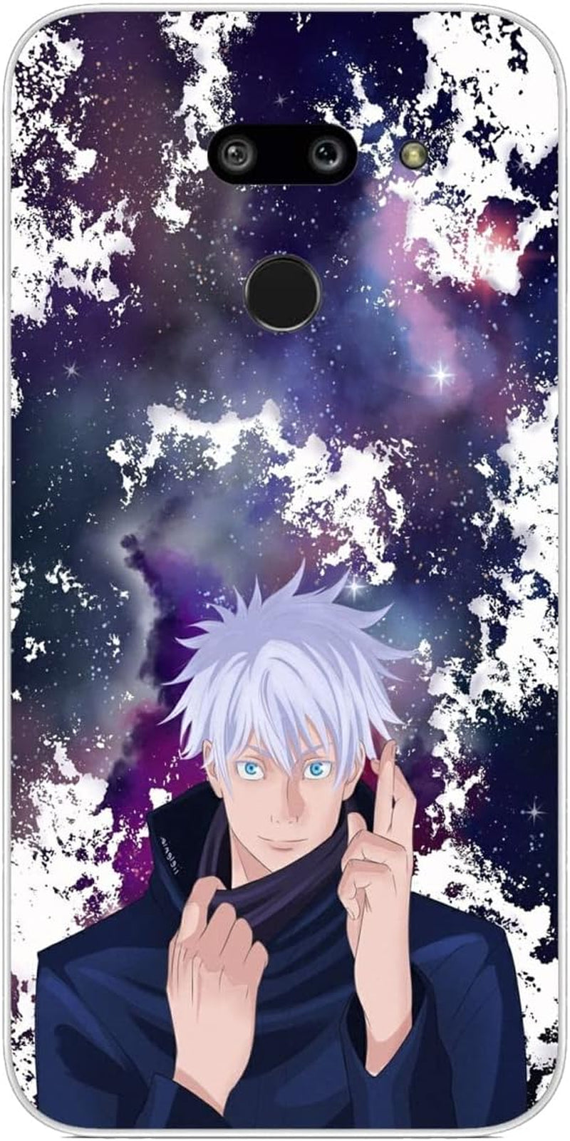 Compatible with LG G8 | LG G8 Thinq Case Jujutsu Gojo with Kaisen Satoru 122 Japanese Anime Design Soft Ultra-Thin Cover Case Clear  CUENDX Jujutsu Gojo With Kaisen Satoru 678  
