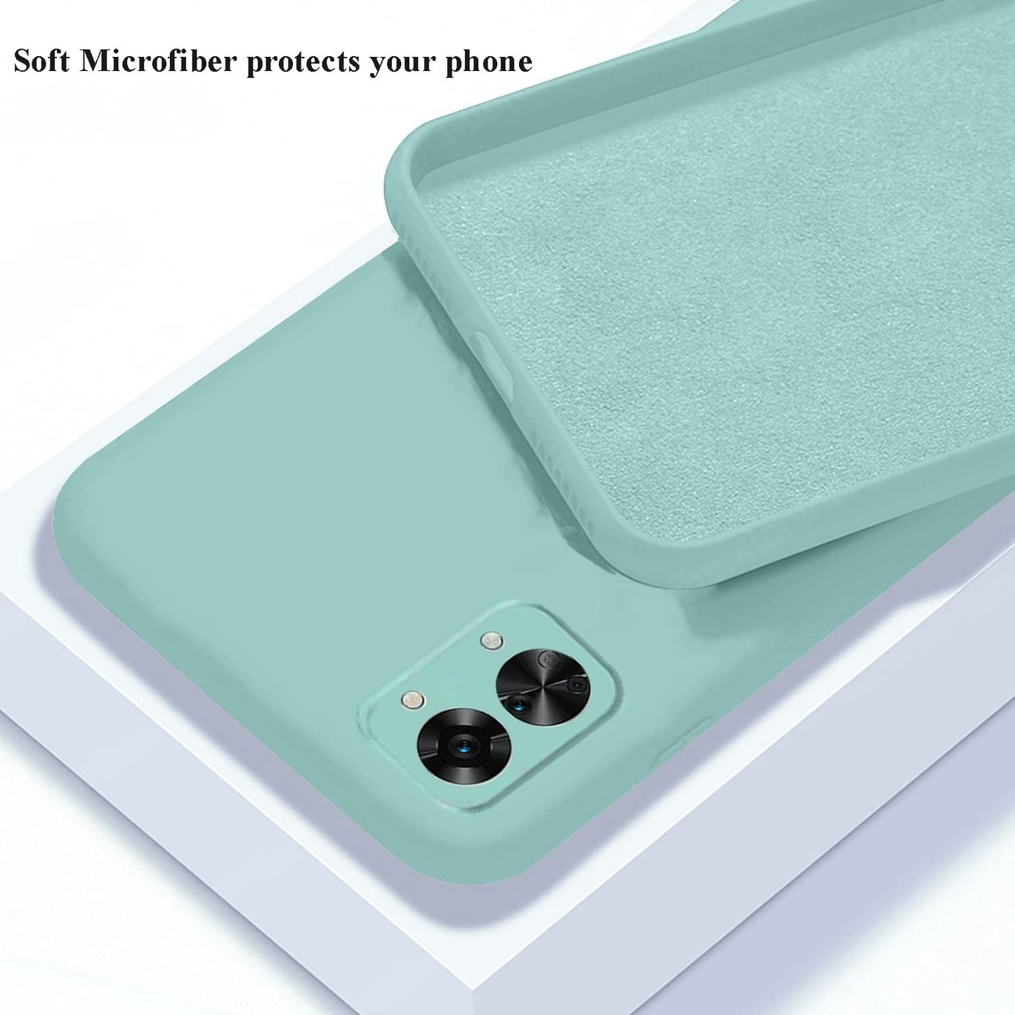 Yarxiawin Compatible for Oneplus Nord 2T Case Silicone Purple, Soft and Silky Oneplus Nord 2T Phone Case Shockproof Cover Anti-Fingerprint (Blue)  Yarxiawin   