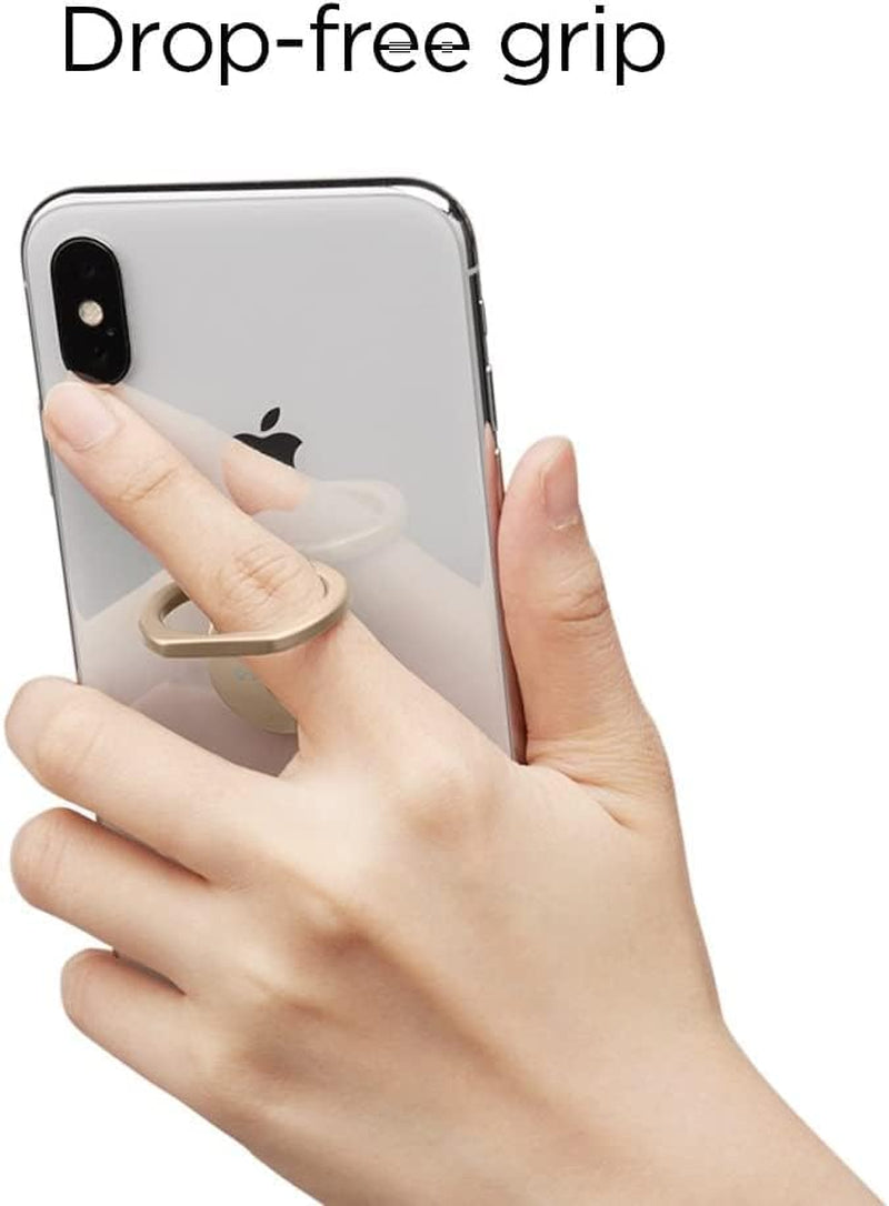 Spigen Style Ring 360 Cell Phone Ring/Phone Grip/Stand/Holder for All Phones and Tablets Compatible with Magnetic Car Mount - Champagne Gold  Spigen   
