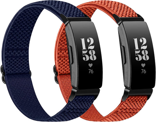 XFYELE Elastic Nylon Band Compatible with Fitbit Inspire 2/ Inspire/Inspire Hr/Inspire Ace 2/ Inspire Ace 3，Adjustable Stretch Breathable Nylon Sport Loop Replacement Strap for Women Men  XFYELE   