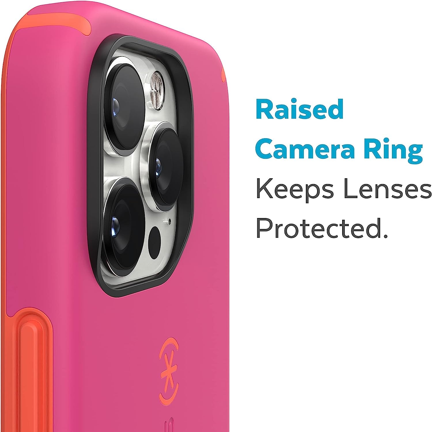 Speck Iphone 14 Pro Case - Slim Phone Case with Drop Protection, Scratch Resistant with Soft Touch for 6.1 Inch Iphone 14 Pro Case - Dual Layer Case, Digital Pink/Energy Red Candyshell Pro  Speck Products   