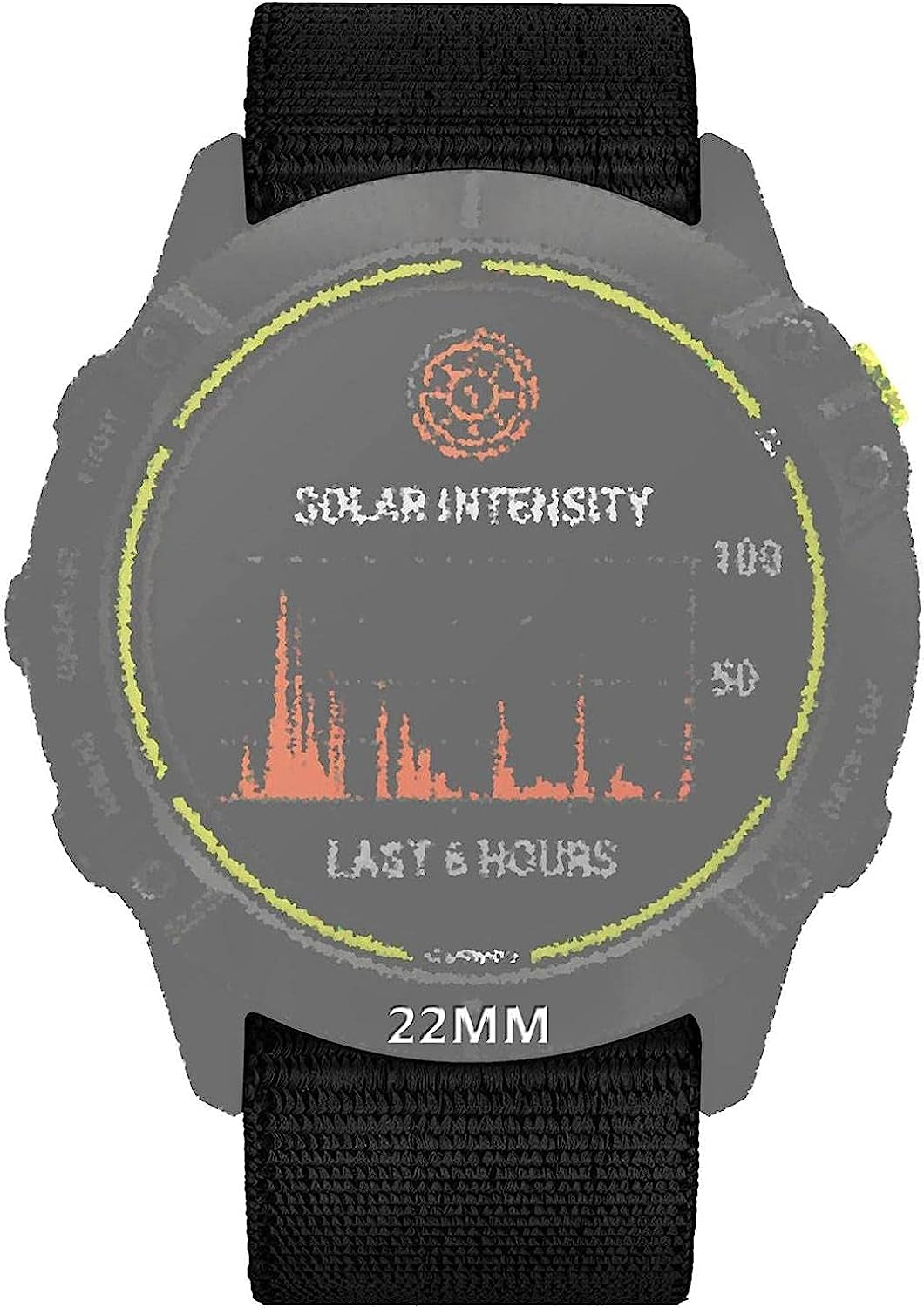 Abanen Hook and Loop Quick Dry Watch Band for Fenix 6/Fenix 5/ Fenix 7/EPIX 2, 22Mm Woven Nylon Ultralight Sport Wristband Strap for Garmin Epix Pro 47Mm,Instinct 2 Solar,Forerunner 955  Abanen   