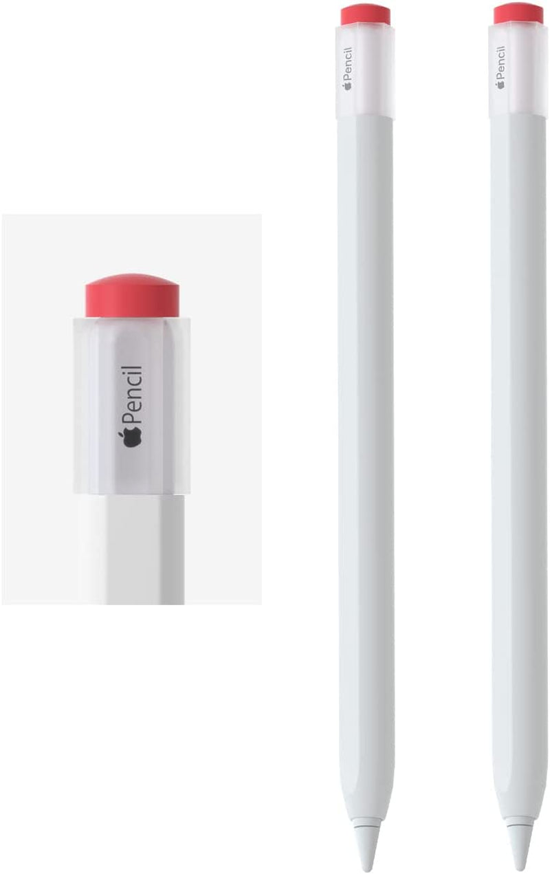 2 Pack Silicone Pencil Case Compatible with Apple Pencil 2Nd Generation Only,Case Cover Sleeve Accessories Protective Skin Holder(Must Read Installation Instructions) [Yellow,Black]  AFOOYO White x 2  