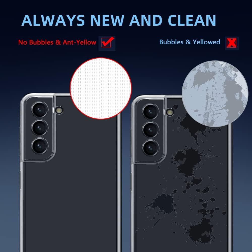 X-Level Samsung Galaxy S21 plus Case Clear Slim Fit Ultra-Thin Soft TPU Samsung S21 plus Mobile Phone Cover Anti-Slip Grip Phone Case for Galaxy S21 Plus  pipilu   