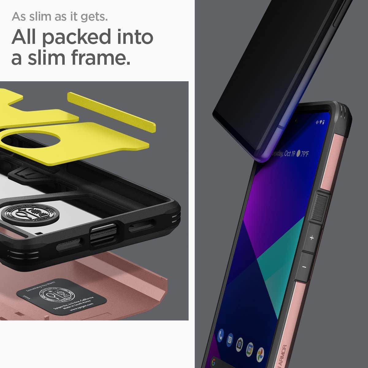 Spigen Tough Armor [Extreme Protection Tech] Designed for Google Pixel 6 Pro Case (2021) - Rose Gold  Spigen   