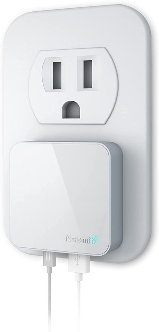 Nekmit USB C Charger, Thin Flat 30W Dual Port Fast Wall Charger with 18W Power Delivery PD 3.0 and 12W USB Port for Iphone 14/14 Pro/14 Pro Max, Galaxy, Pixel, Ipad Pro, Airpods Pro and More  Nekmit Compact   