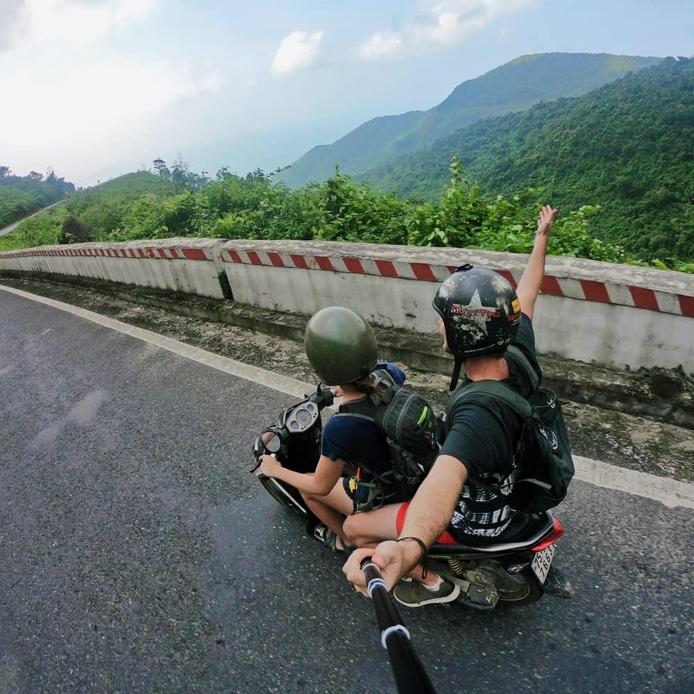 VVHOOY Invisible Selfie Stick Extendable Adjustable Handheld Aluminum Monopod 11.8-51.2 Inch 1/4 Inch Screw Compatible with AKASO Ek7000/Brave 4/Brave 7 Le/Gopro 11 10 9 8/Insta360/Osmo Action Camera  VVHOOY   