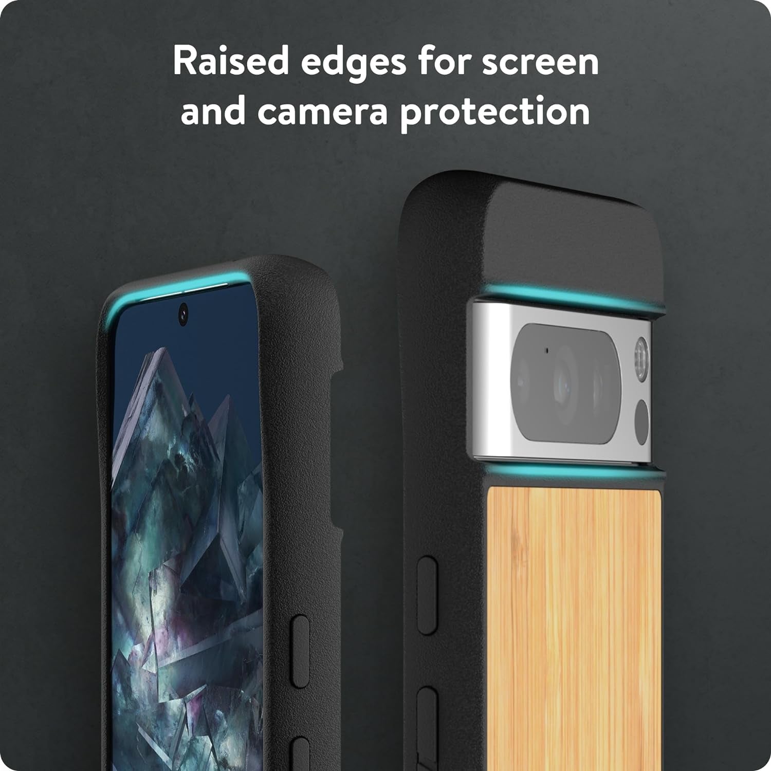 Mous for Google Pixel 8 Pro Case Magsafe Compatible - Limitless 5.0 - Bamboo - Protective Pixel 8 Pro Case - Shockproof Phone Cover  Mous   