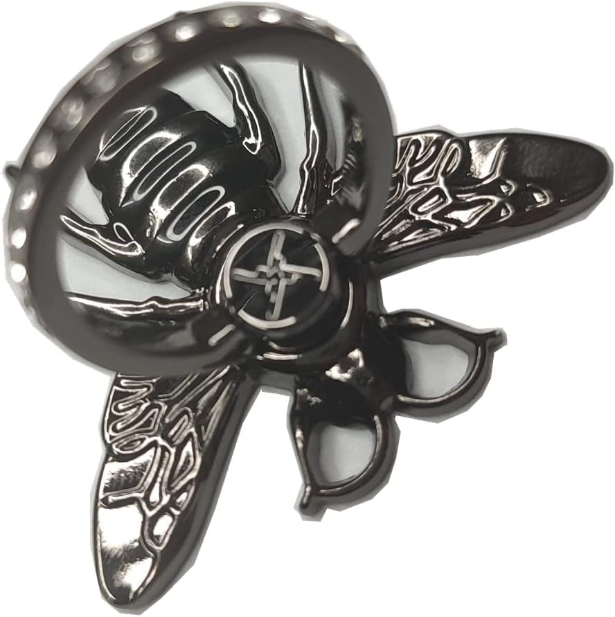 Bzybel 1Pcs Black Rock-Roll Punk Honeybee Pattern Cell Phone Ring Holder Electronics Ring Holder Stand Finger Ring Kickstand Compatible Various Mobile Phones or Phone Case  Bzybel   