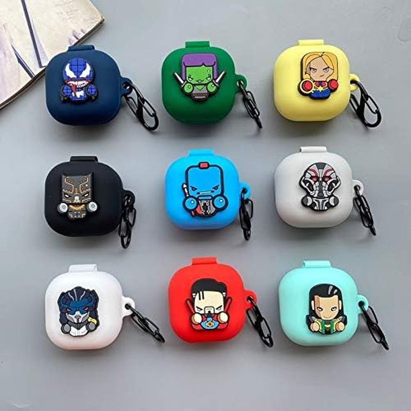 Suublg Silicone Earbuds Case Protective Cover with Keychain for Samsung Galaxy Buds2 Pro Earbuds(2022) /Galaxy Buds 2 (2021) /Galaxy Buds Pro (2021) /Galaxy Buds Live Earphones(2020)  Suublg   