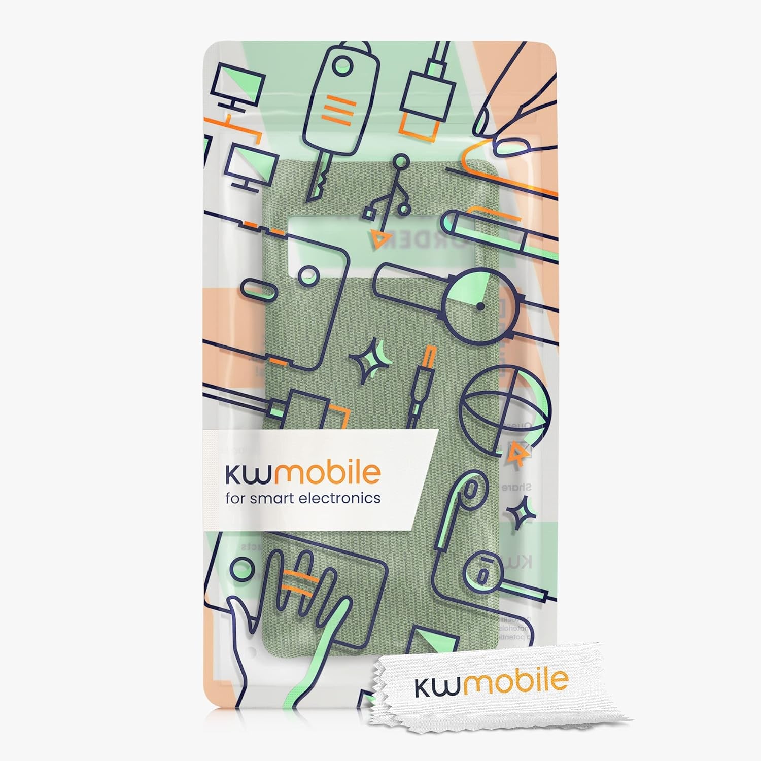 Kwmobile Case Compatible with Google Pixel 6 Pro - Case TPU and Fabric Smartphone Phone Cover in Canvas Green  KW-Commerce   