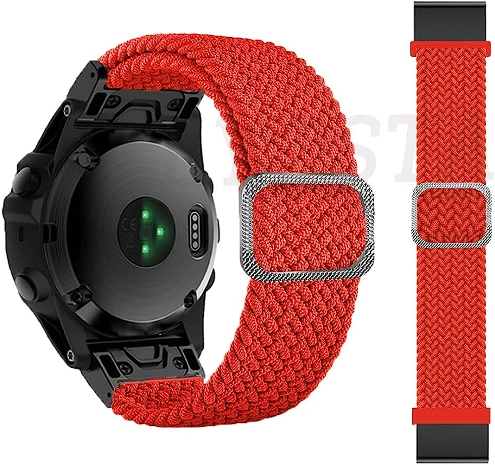 TWRQA 22 26Mm Nylon Band for Garmin Fenix 7X 7 Epix 6X 6 Pro 5X 5 plus 3 3HR Watchbands Smart Watch Straps Fenix 6Xpro 5Xplus Bracelet  TWRQA Medium 26mm D2 MK1 MK2i 