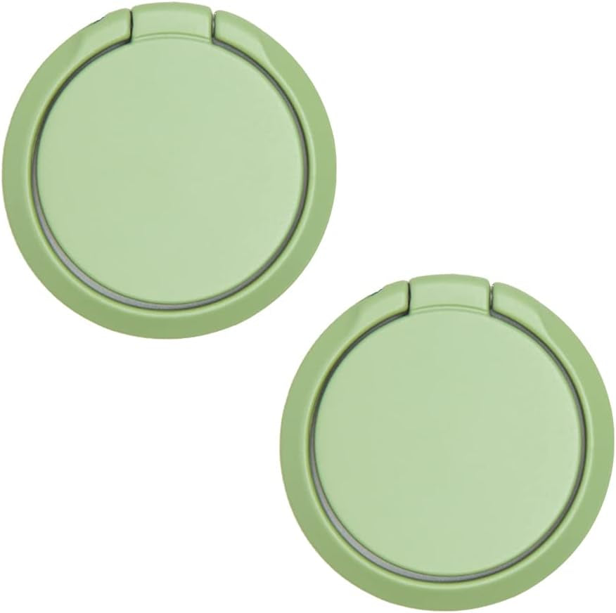 Cell Phone Ring Holder for Hand, Phone Back Ring Grip for Finger and Case (Black)  SUNURS Matcha Green × 2  