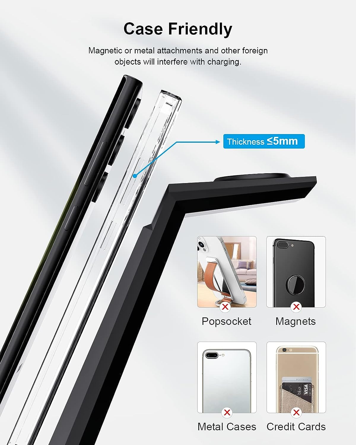 Wireless Charger for Samsung - NANAMI 3 in 1 Charging Station for Multiple Devices, Fast Charger Stand Dock for Galaxy S23 Ultra S22 S21 S20 Z Flip Fold 4,Galaxy Watch 6/5/5 Pro/4/3, Galaxy Buds 2 Pro  NANAMI   