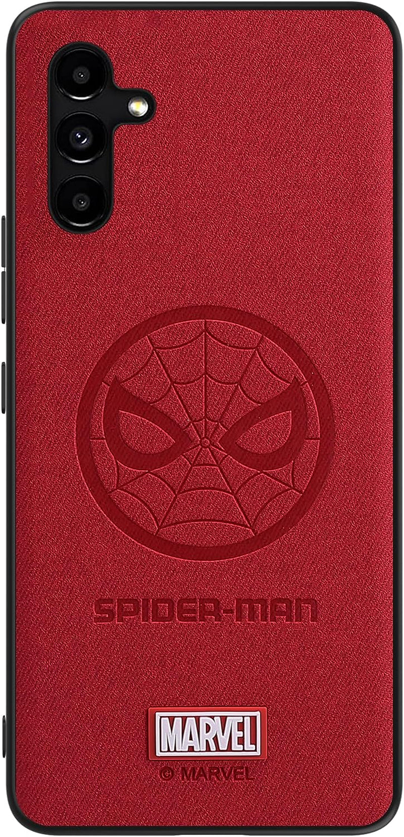 IRON SPIDER Case for Galaxy A12, with Marvel Character Samsung A12 Leather Case, A-BLACK  IRON SPIDER Spider-Red Galaxy A54 5G 