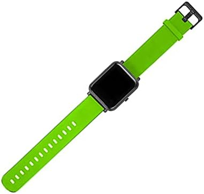 BKUANE 20Mm Soft Silicone Watchband Strap for Garmin Vivoactive 3 Smart Bracelet Watch Band Forerunner 245 245M 645 Colorful Wristband  BKUANE Green 20mm 