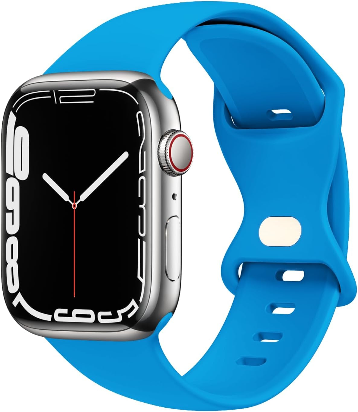 STG Sport Watch Band Compatible with Apple Watch Band 38Mm 40Mm 41Mm 42Mm 44Mm 45Mm 49Mm S/M M/L for Women/Men Waterproof Soft Silicone Replacement Strap Accessories for Iwatch Ultra SE Series 8/7/6/5/4/3/2/1 (38Mm/40Mm/41Mm S/M, Clover)  STG Surf Blue 38mm/40mm/41mm 