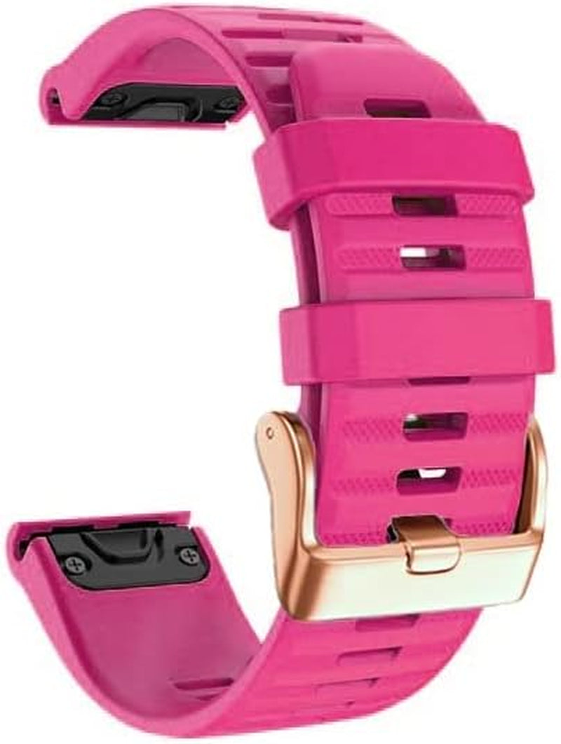 GUMMMY Quickfit 20 22 26Mm Straps Band for Garmin Fenix 7 7X 7S 5S 5 5X plus 6S 6 6X Pro/Epix Smartwatch Watch Band Silicone Bracelet  GUMMMY L 26mm Fenix 7X 3HR 