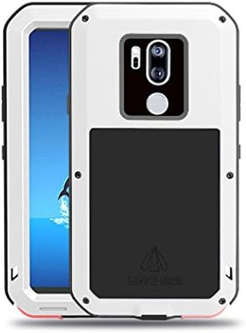 Love MEI Aluminum Metal Case for LG G7 Cover Powerful Armor Shockproof Life Waterproof Case for LG G7 (White)  China   