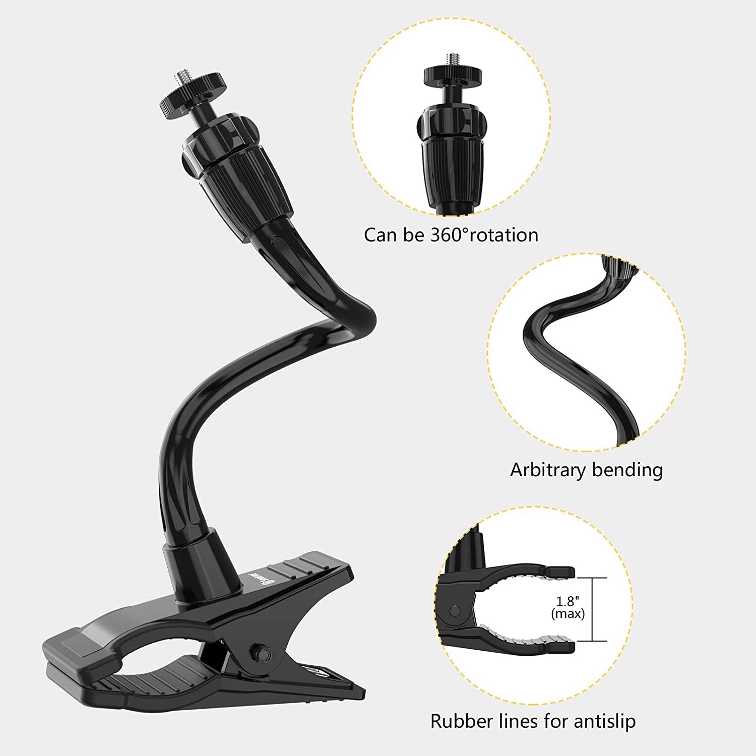 Smatree 10" LED Selfie Ring Light with Flex Clamp Mount & Tripod Stand & Phone Holder,Dimmable Desktop Dual Ring Light Double Lamp Set with 3 Light Modes for Live Streaming/Makeup/Tiktok/Youtube/Vlog  Smatree   