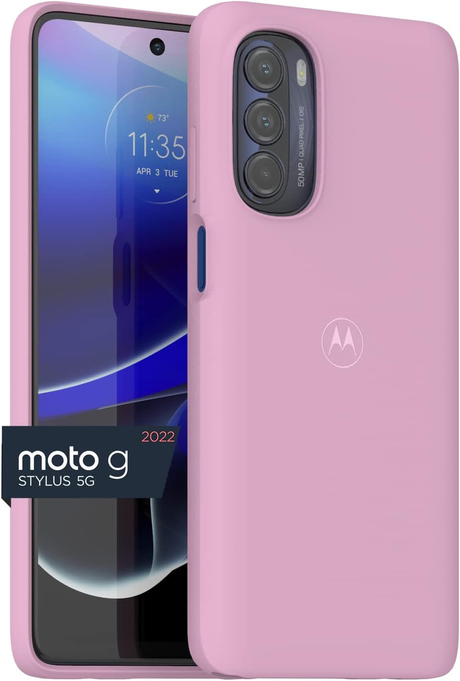 Motorola Moto G Stylus 5G (2022) Marsala Red Protective Case - Slim Fit, Shock Absorbing, Camera Protector  Salom America Company Sunset Pink Case 
