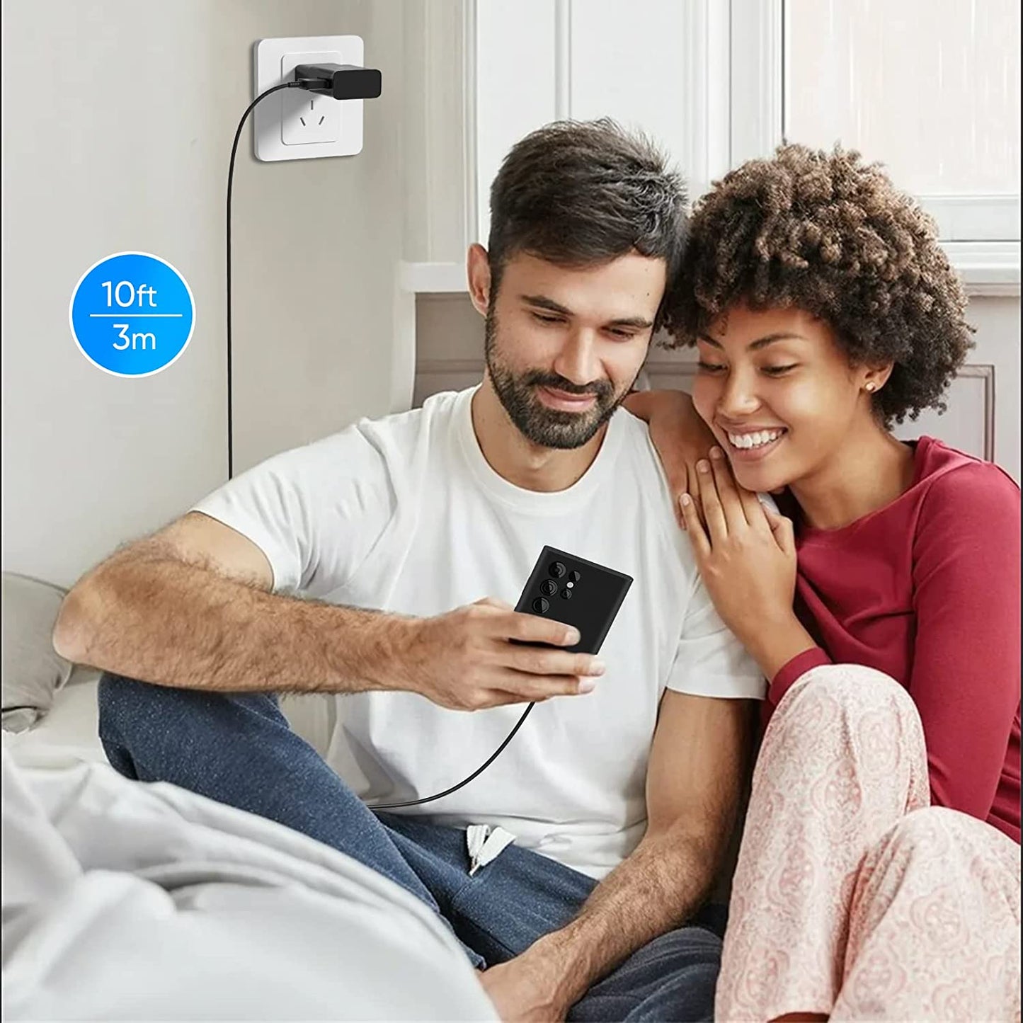 Phone Charger Android,Samsung Charger Type C Fast Charging Block with 10Ft USB Type C Cable for Samsung Galaxy S10/S9/S8/S22/S22 Ultra/S22+/S21/S21Ultra/S21+/S20/S20+/S20 Ultra/Note 8 9 10 20/S20 FE  ShenZhen ZhongHui electronic Co Ltd   