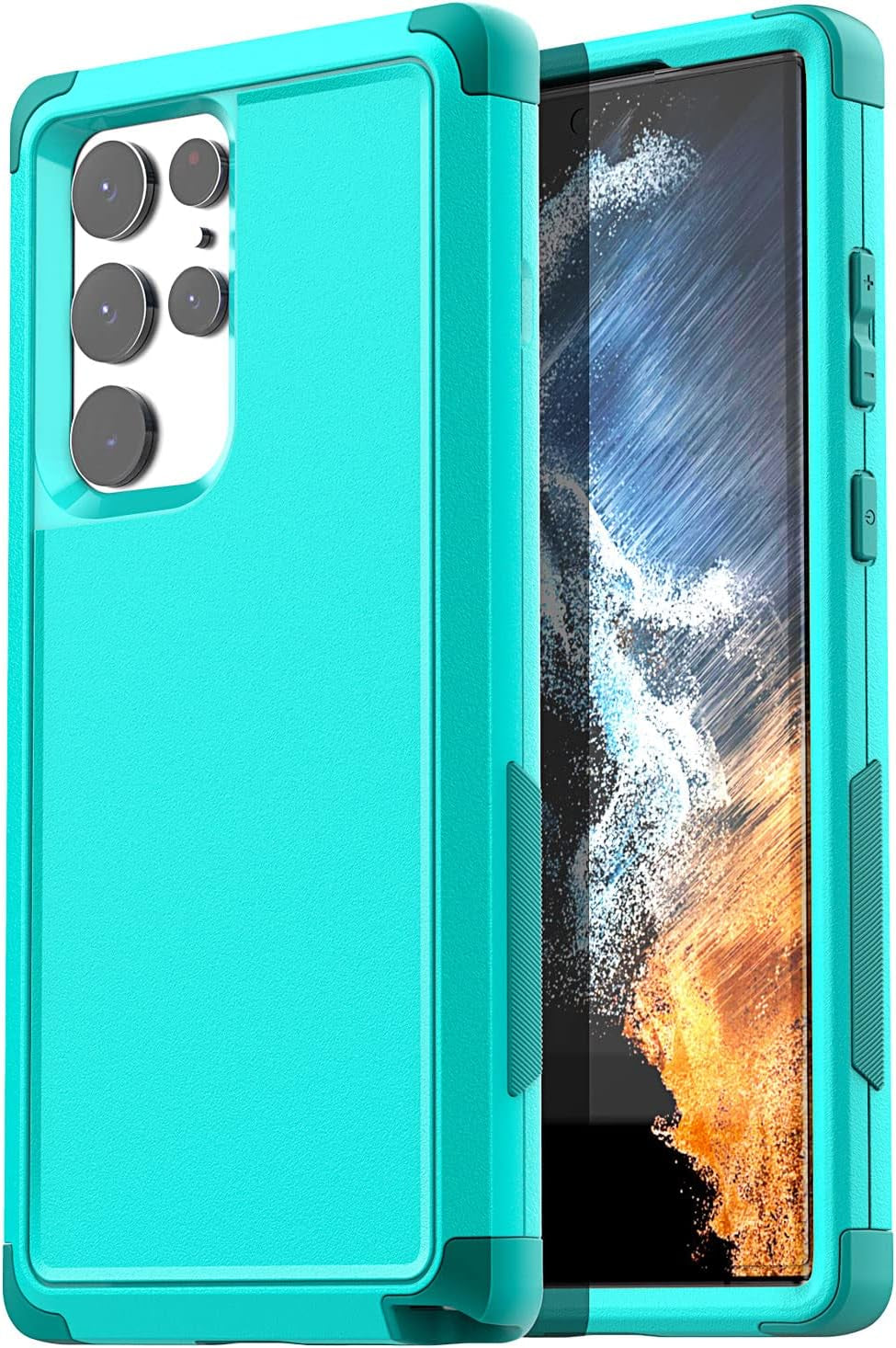 Aicase for Galaxy S22 Ultra Case,Heavy Duty 3-Layer Rugged Pocket-Friendly Phone Case,Durable Military Grade Protection Shockproof/Drop Proof/Dust-Proof Protective Cover for Samsung S22 Ultra 6.8“  AICase   