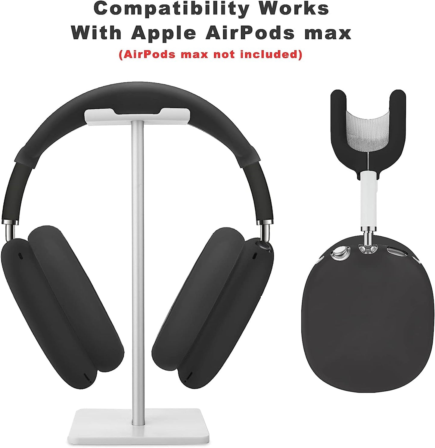 Aiaabq for Airpods Max Case Cover,Anti-Scratch Ear Pad Case Cover/Ear Cups Cover/Headband Cover for Airpods Max, Accessories Soft Silicone Skin Protector for Apple Airpods Max  Aiaabq   
