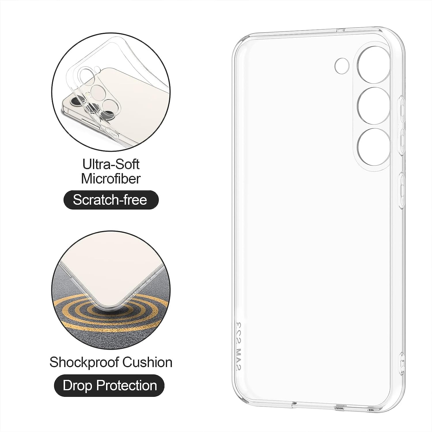 Meliya for Samsung Galaxy A13 5G Case Clear 6.5-Inch (Not for A13 4G), Anti-Yellowing Slim Thin Shockproof Galaxy A13 5G Phone Bumper Cover Case Clear (Clear+Clear)  Meliya   