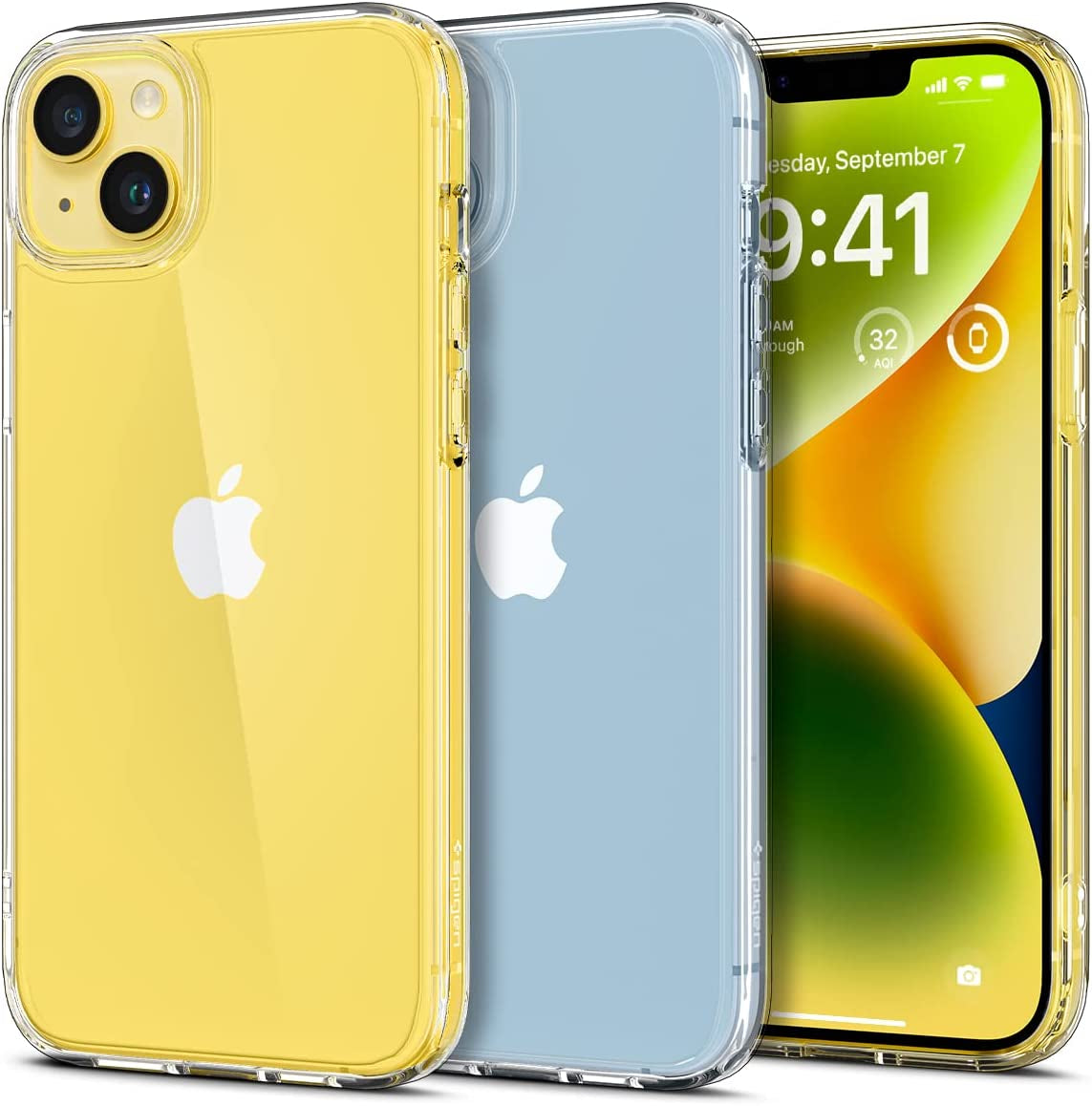 Spigen Ultra Hybrid for Iphone 14 Case, [Anti-Yellowing Technology] [Military Grade Drop Protection] Phone Case for Iphone 14 - Crystal Clear  Spigen Crystal Clear  