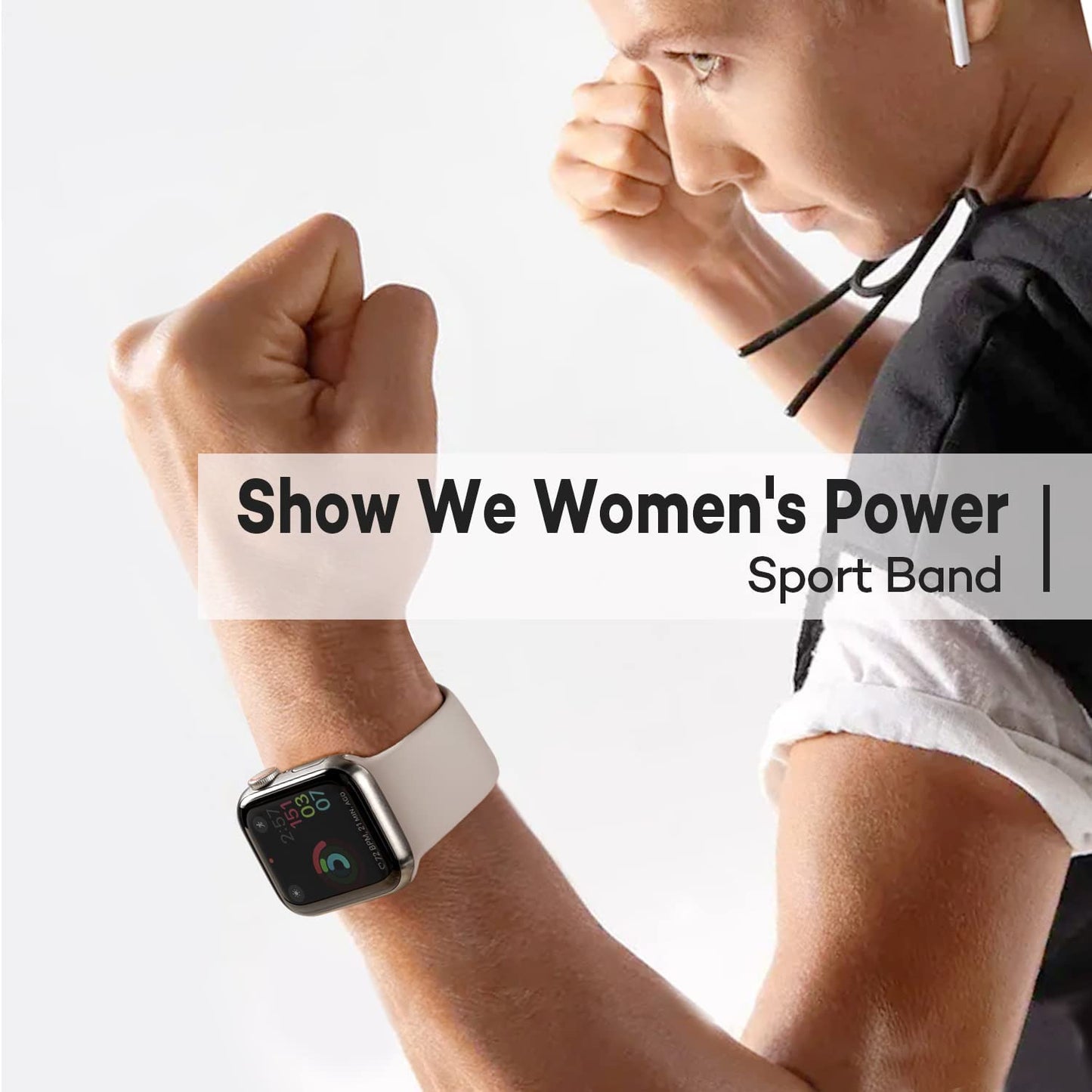 SWHAS Watch Bands Compatible with Apple Watch Bands 40Mm 38Mm Women Men, Soft Silicone Wristbands Replacement Strap Compatible with Iwatch Series 7 6 5 4 3 2 1 SE  SWHAS   