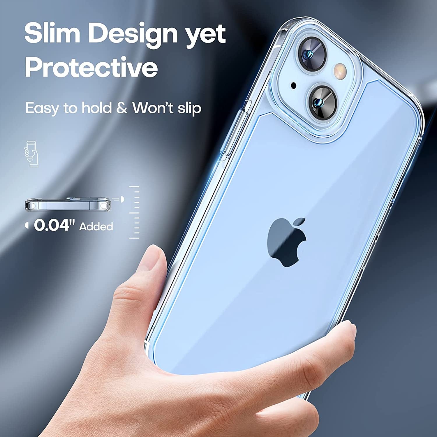 TAURI 5 in 1 Designed for Iphone 14 Case Clear, [Not Yellowing] with 2X Screen Protectors + 2X Camera Lens Protectors, [Military Grade Drop Protection] Shockproof Slim 14 Cover 6.1 Inch  TAURI   