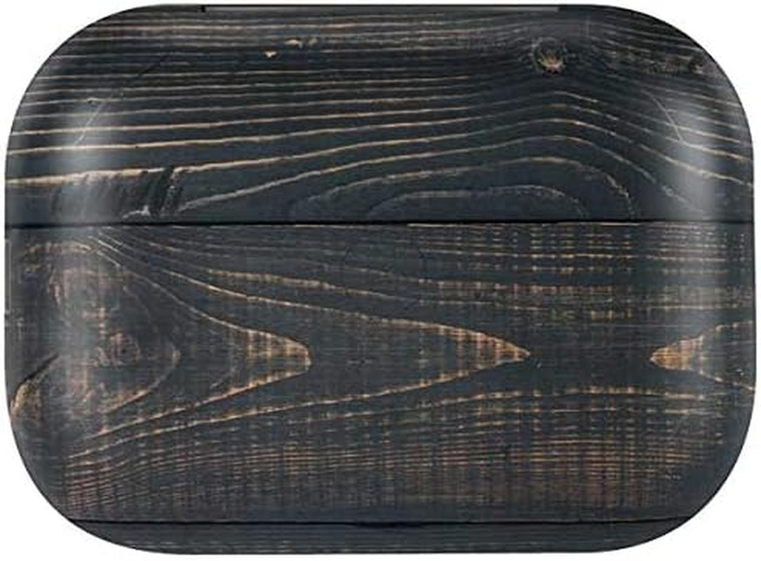 Skinit Decal Skin Compatible with Echo Buds - Officially Licensed Originally Designed Black Painted Wood Design  Skinit   