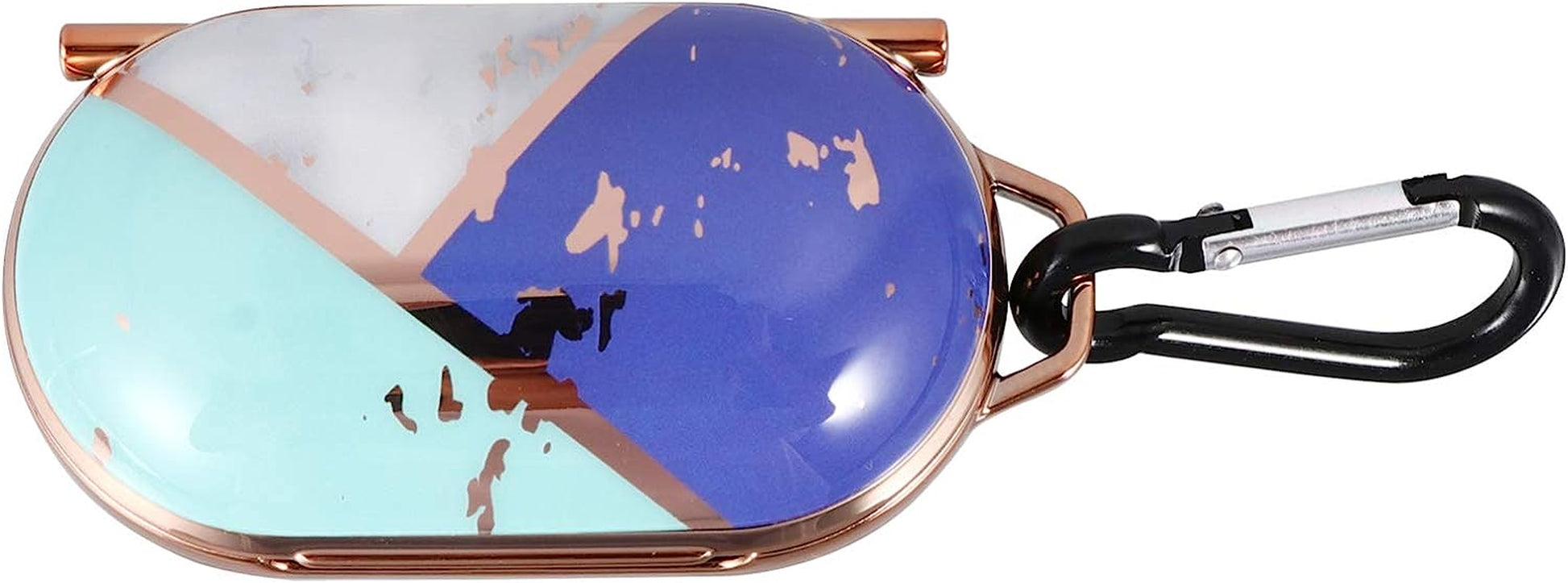 Ibasenice Compatible for Samsung Galaxy Buds Case Cover- Marbling Protective Skin with Carabiner Keychain Compatible for Samsung Galaxy Buds  ibasenice Assorted Color 1  