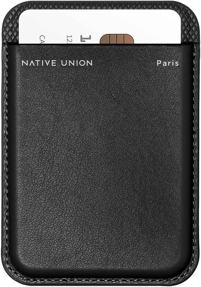 Native Union Clic (Re) Classic Wallet | Magnetic – Magsafe Compatible Card Holder – Extra Secure & Ultra Slim – Safely Stores 3 Essential Cards (Black)  Native Union   