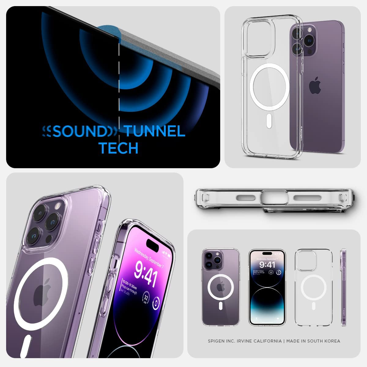 Spigen for Iphone 14 Pro Case, [Anti-Yellowing Technology] [Compatible with Magsafe] [Military Grade Drop Protection] Ultra Hybrid (Magfit) Phone Case for Iphone 14 Pro - White  Spigen   