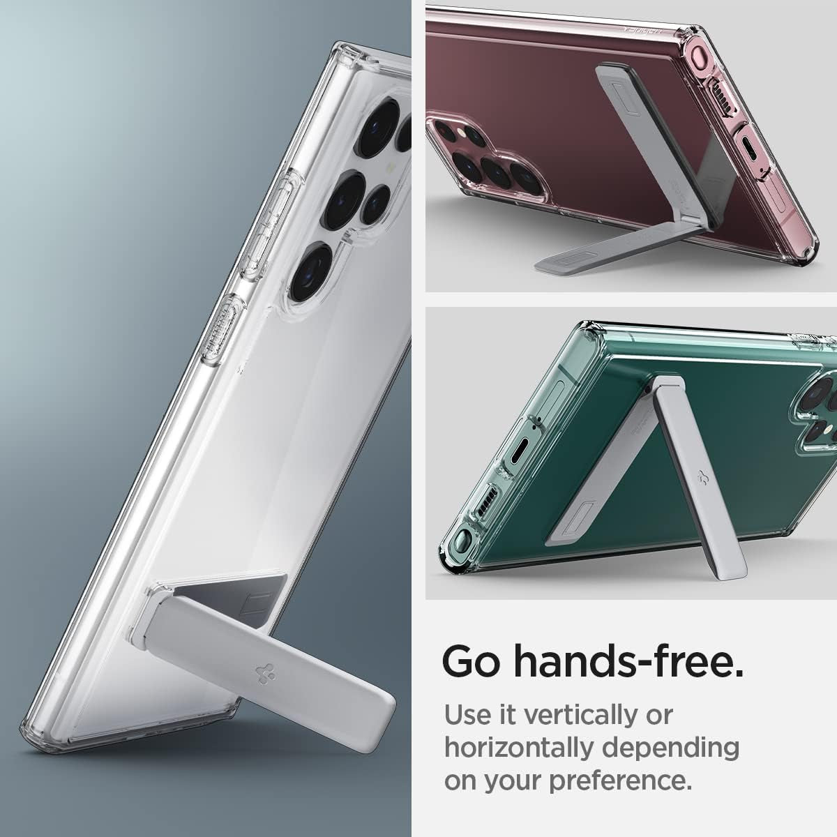 Spigen Ultra Hybrid S Designed for Galaxy S22 Ultra Case (2022) - Crystal Clear  Spigen   