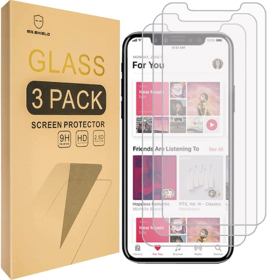 Mr.Shield [3-Pack] Designed for Iphone 11 / Iphone XR [Tempered Glass] Screen Protector [Japan Glass with 9H Hardness] with Lifetime Replacement  Mr.Shield   