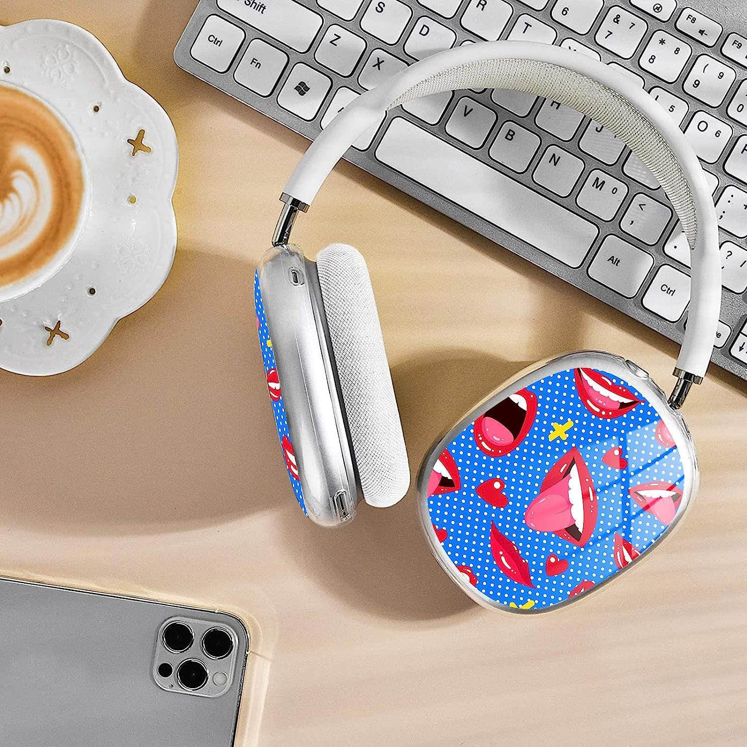 WINCHIHAN Printed Soft TPU Anti-Scratch Protective Case Cover Compatible with Airpods Max Headphones # A20176  WINCHIHAN   