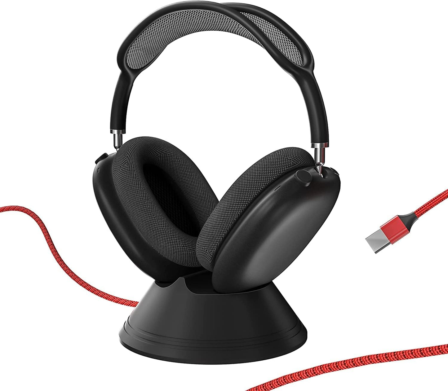 Headphone Stand for Airpods Max,Magnetic Charging Headphone Stand Headset Holder Station Charging Shelf Base Charger Dock Headset Designed for Airpods Max  DISXKAER   