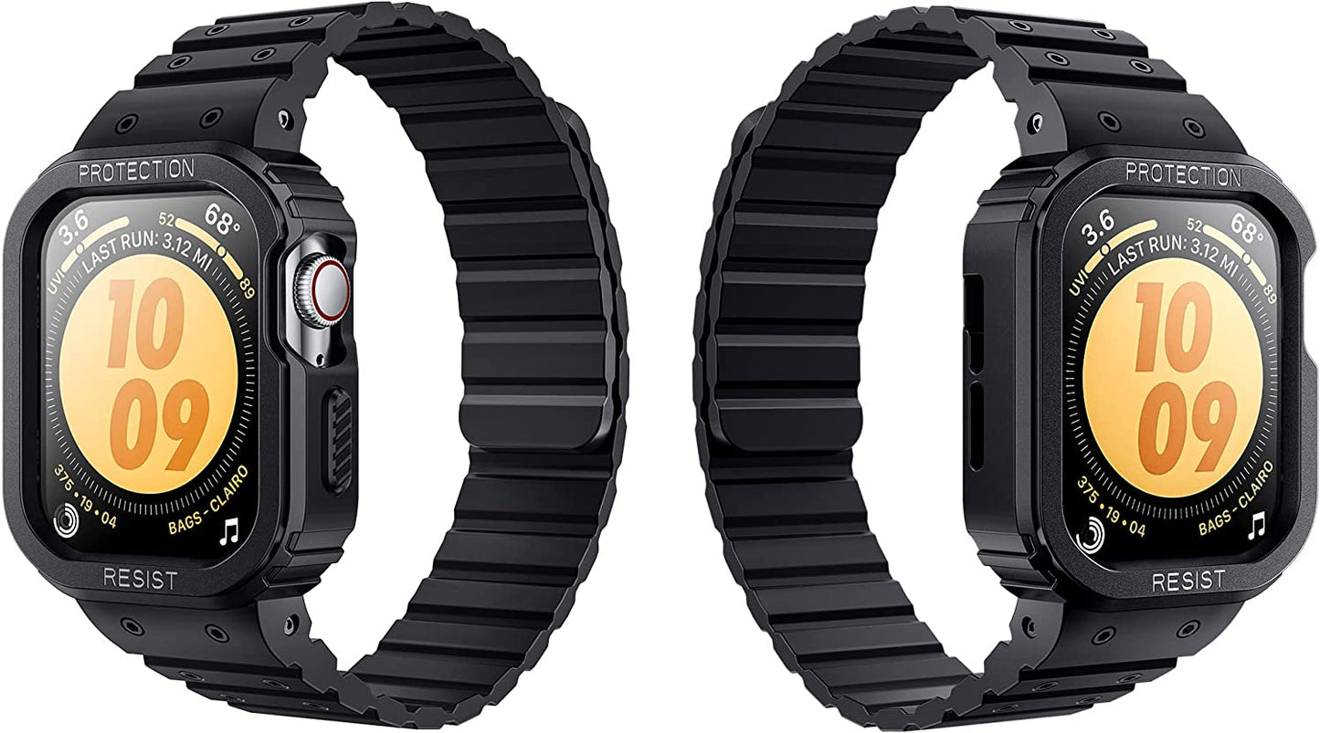 SUPCASE Unicorn Beetle Seal Case with Band for Apple Watch Series 8/7/6/5/4/SE [45/44Mm], Rugged Protective Case with Magnetic Soft Silicone Strap Bands  SUPCASE   