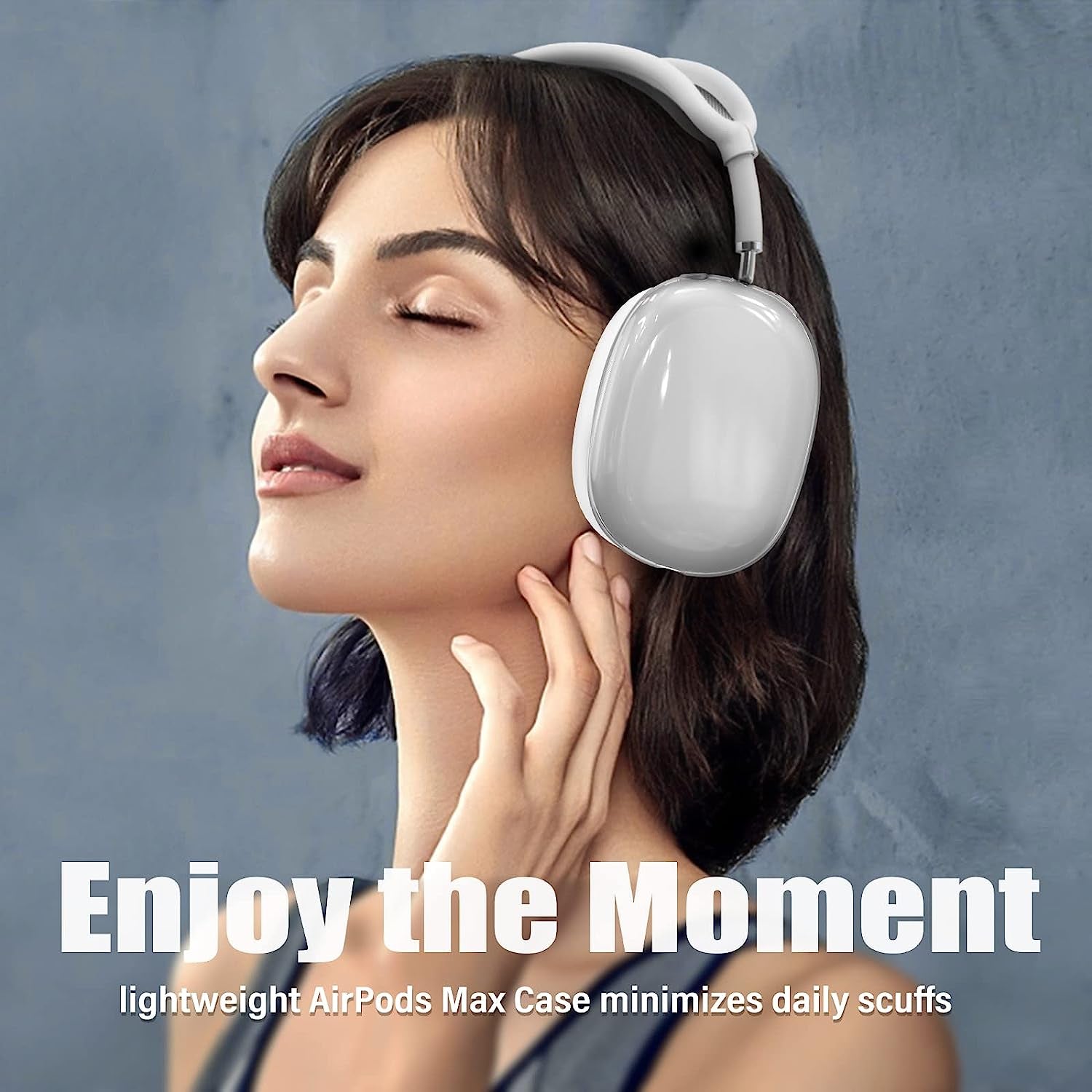 【3 in 1】 Case Cover for Airpods Max Headphones, Anti-Scratch Sweat-Proof Ear Pad Covers/Ear Cups Cover/Headband Cover Protectorfor Apple Airpods Max - Whiteclear  Galafoki   