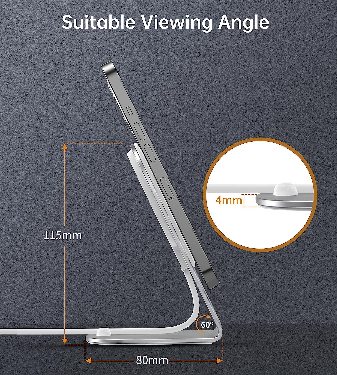 Magnetic Wireless Charger for Apple Series, Mag-Safe Charger Stand 15W Fast Wireless Charging Stand/Pad+5Ft USB-C Cable for Iphone 14 13 12 Pro Max Mini, Airpods(With 20W USB-C PD Adapter)Mag Chargers  Shenzhen Dsenbor Technology Co.,Ltd.   