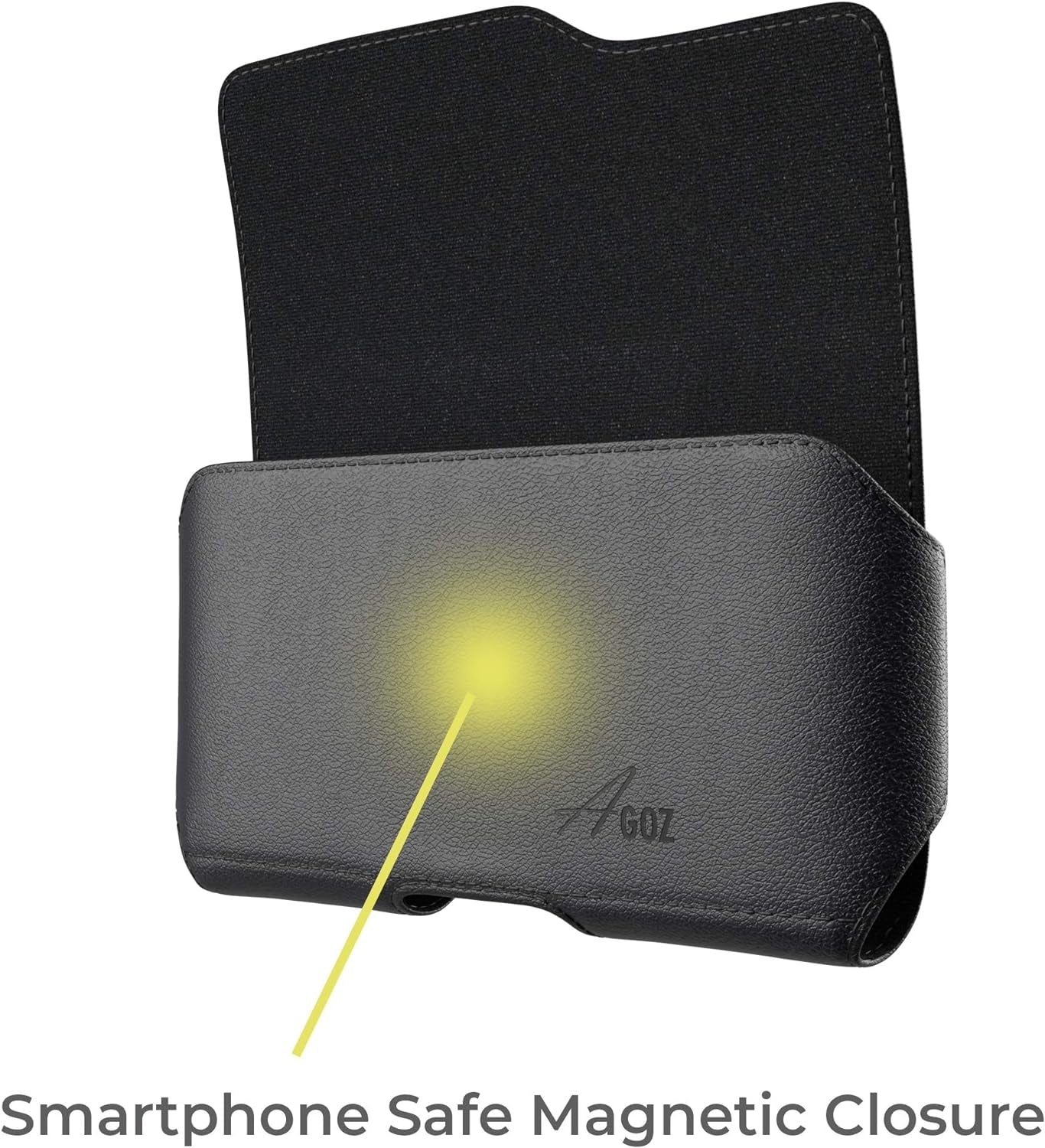 AGOZ Leather Belt Clip Case Compatible with LG V30, V30+, V30S Thinq, V35 Thinq, Cell Phone Pouch Holster Cover with Belt Loops and Magnetic Closure  AGOZ   