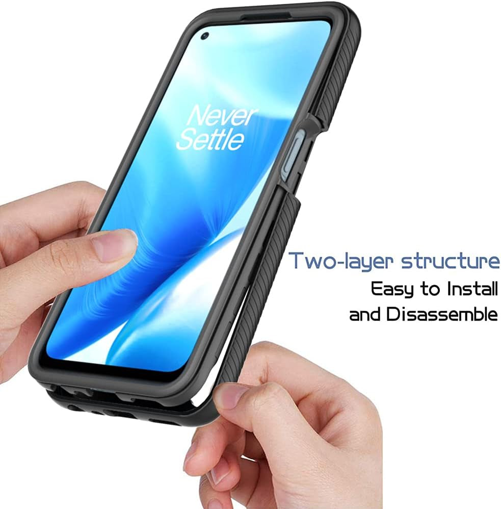 Qiongni Case for Oneplus Nord N200 5G Case Cover,Case for 1+ Nord N200 5G Case Cover,Anti-Fall and Shock-Absorbing Protective Cover Case for Oneplus Nord N200 5G DE2117 Case Black  QiongNi   