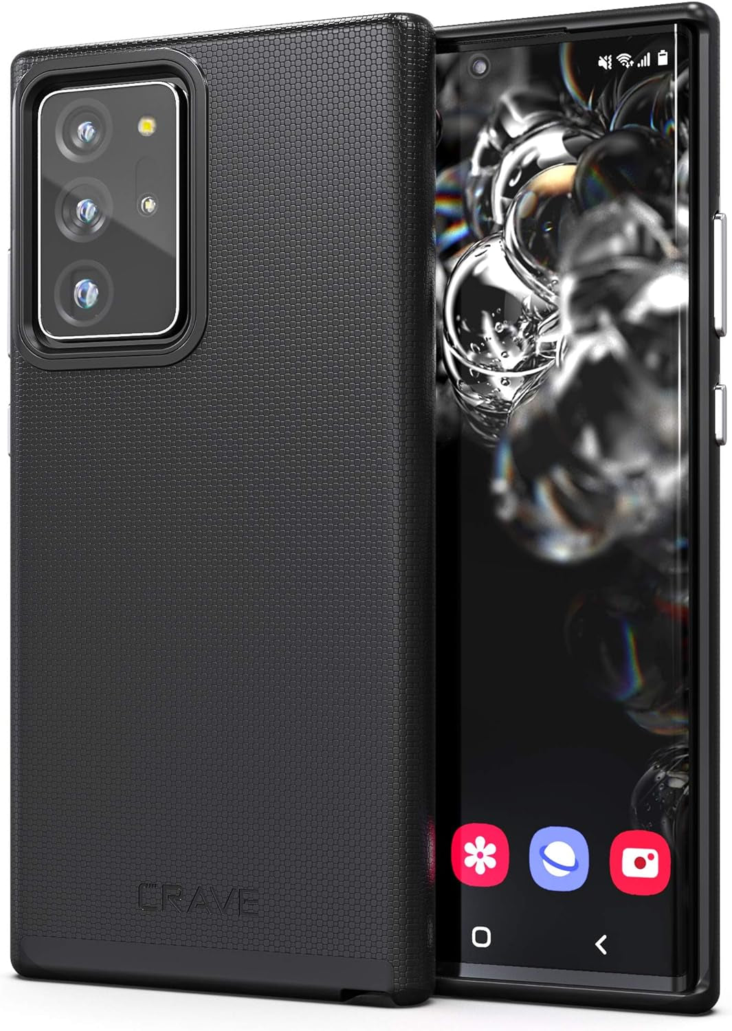 Crave Dual Guard for Galaxy Note 20 Ultra Case, Shockproof Protection Dual Layer Case for Samsung Galaxy Note 20 Ultra - Aqua  Crave Black  